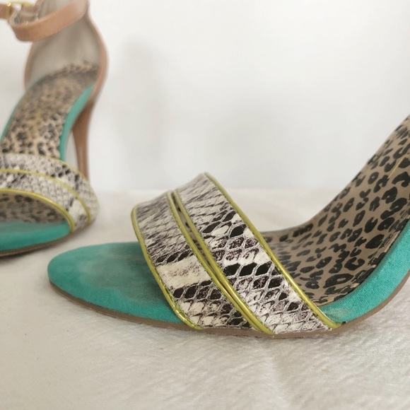 Jessica Simpson Leopard multicolour heels - Picture 8 of 11